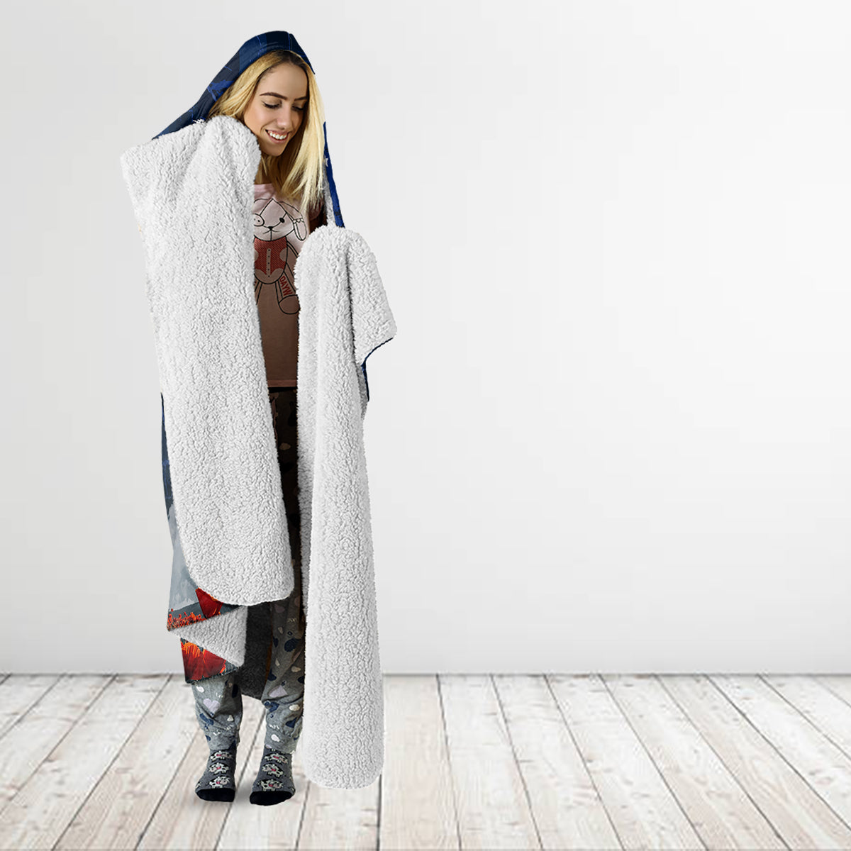 Australia ANZAC Day Hooded Blanket Freedom Ain't Free