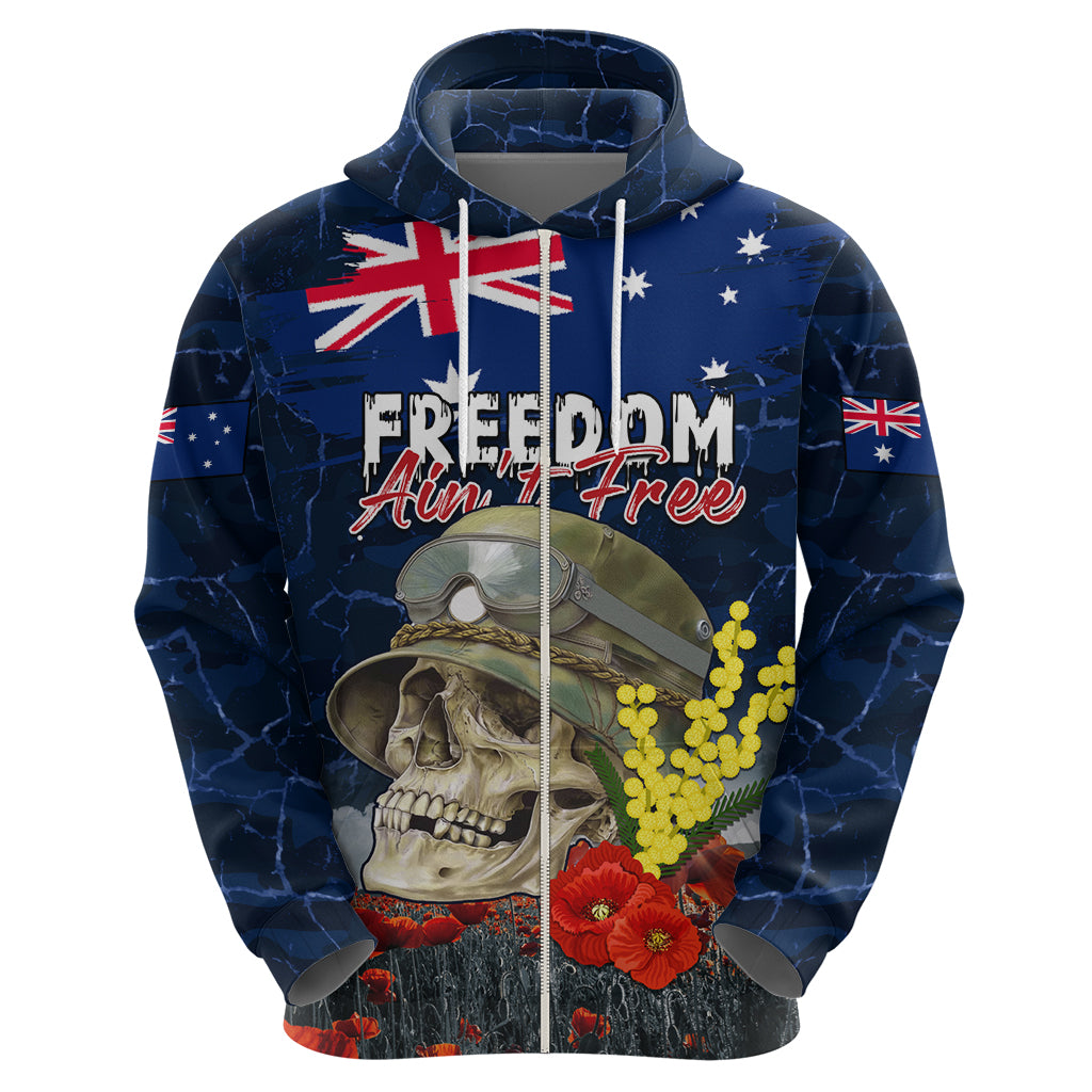 Australia ANZAC Day Hoodie Freedom Ain't Free LT05 - Vibe Hoodie Shop