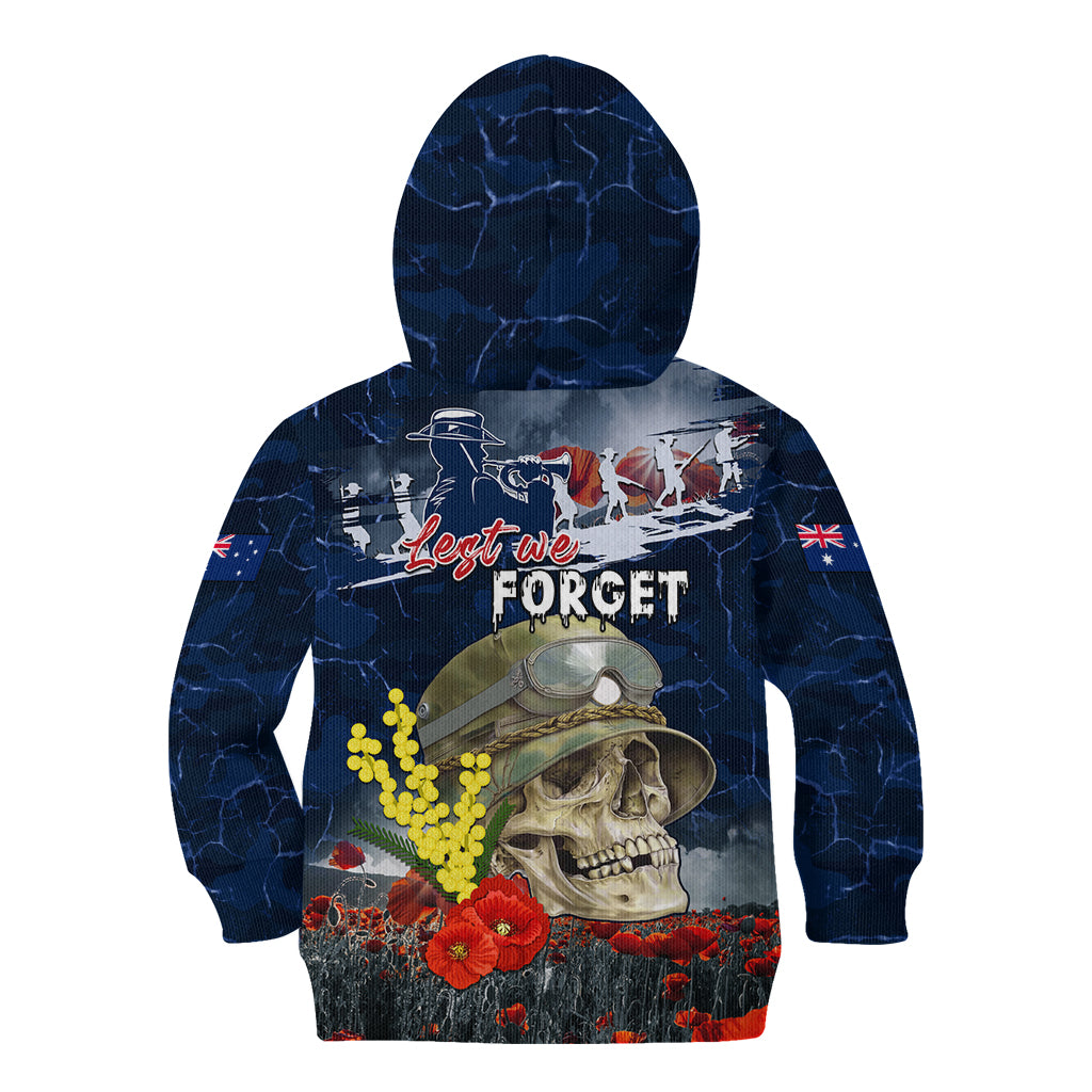 Australia ANZAC Day Kid Hoodie Freedom Ain't Free LT05 - Vibe Hoodie Shop