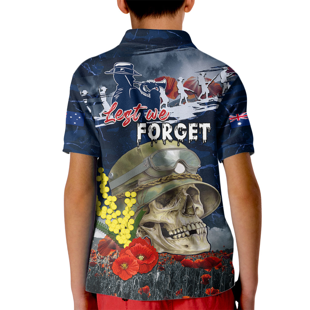 Australia ANZAC Day Kid Polo Shirt Freedom Ain't Free LT05 - Vibe Hoodie Shop