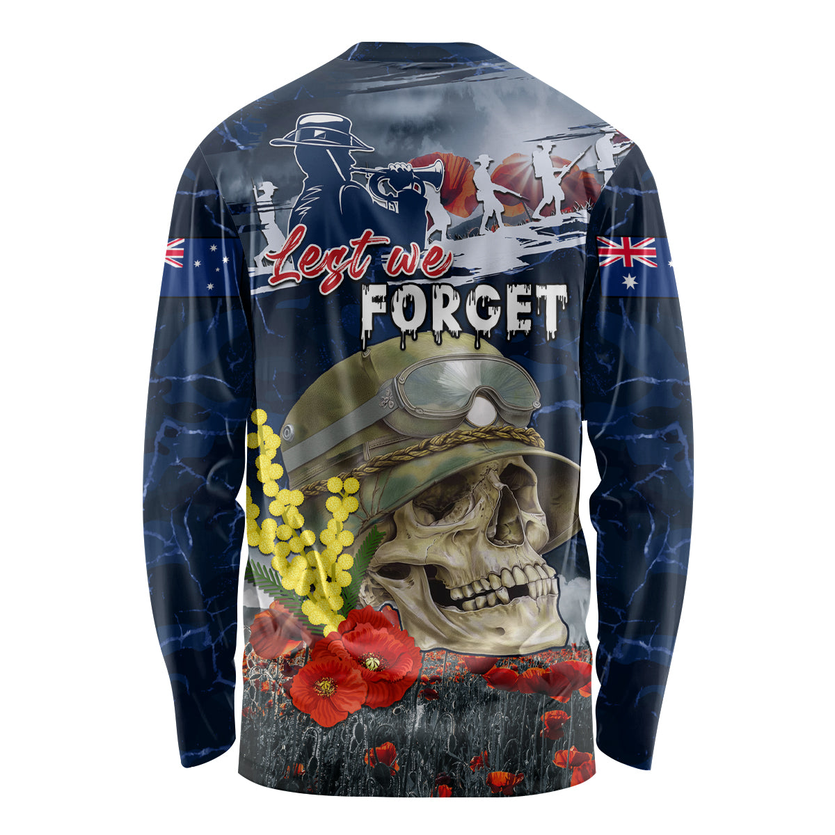 Australia ANZAC Day Long Sleeve Shirt Freedom Ain't Free LT05 - Vibe Hoodie Shop