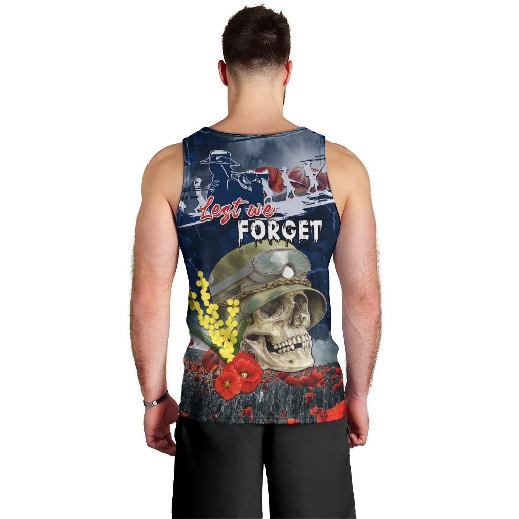Australia ANZAC Day Men Tank Top Freedom Ain't Free LT05 - Vibe Hoodie Shop