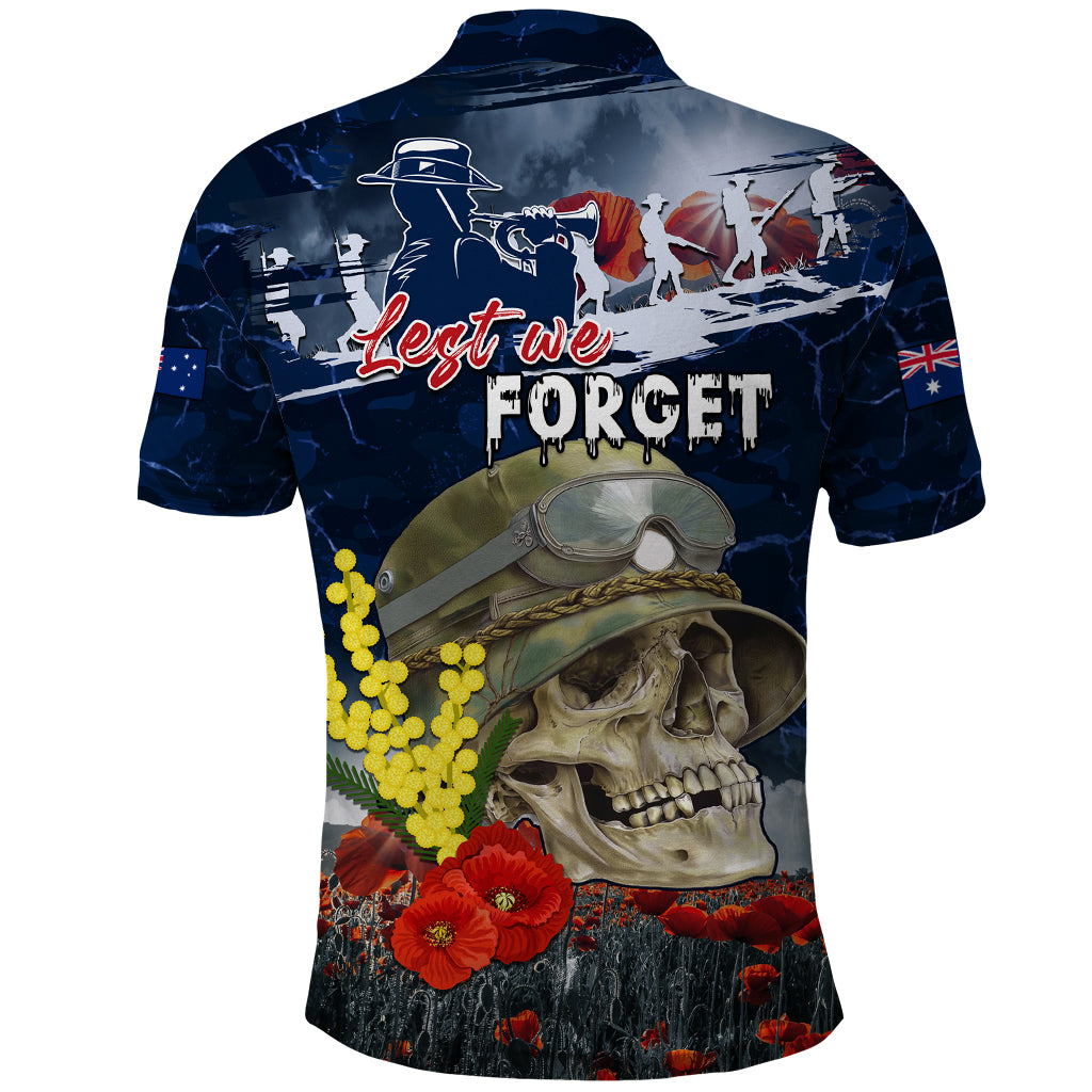 Australia ANZAC Day Polo Shirt Freedom Ain't Free LT05 - Vibe Hoodie Shop