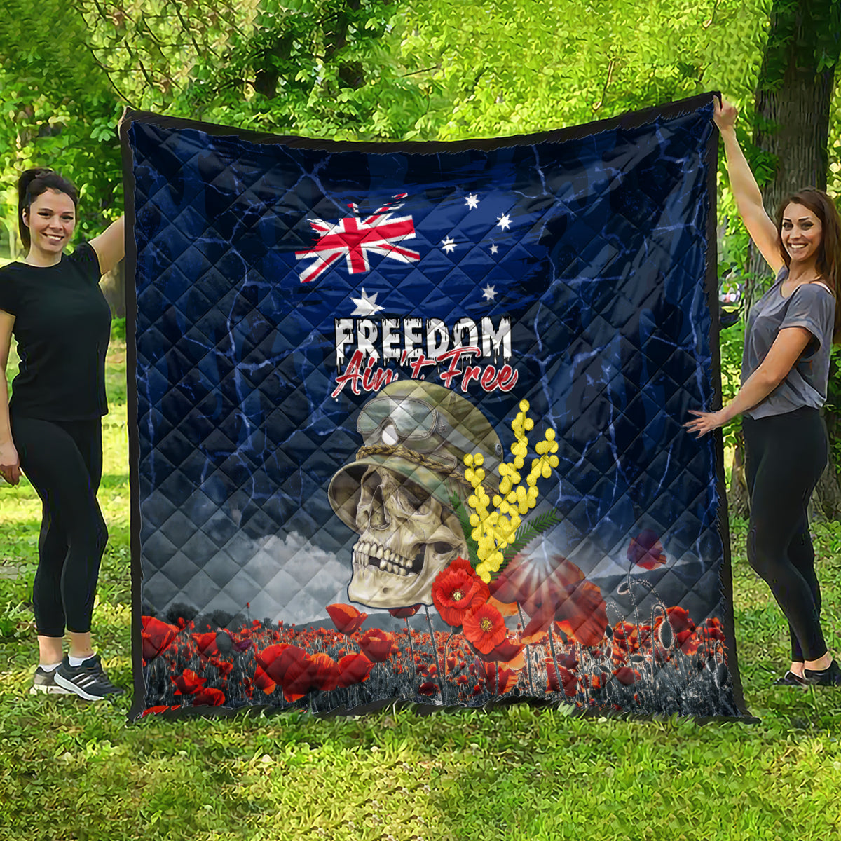 Australia ANZAC Day Quilt Freedom Ain't Free LT05 - Vibe Hoodie Shop