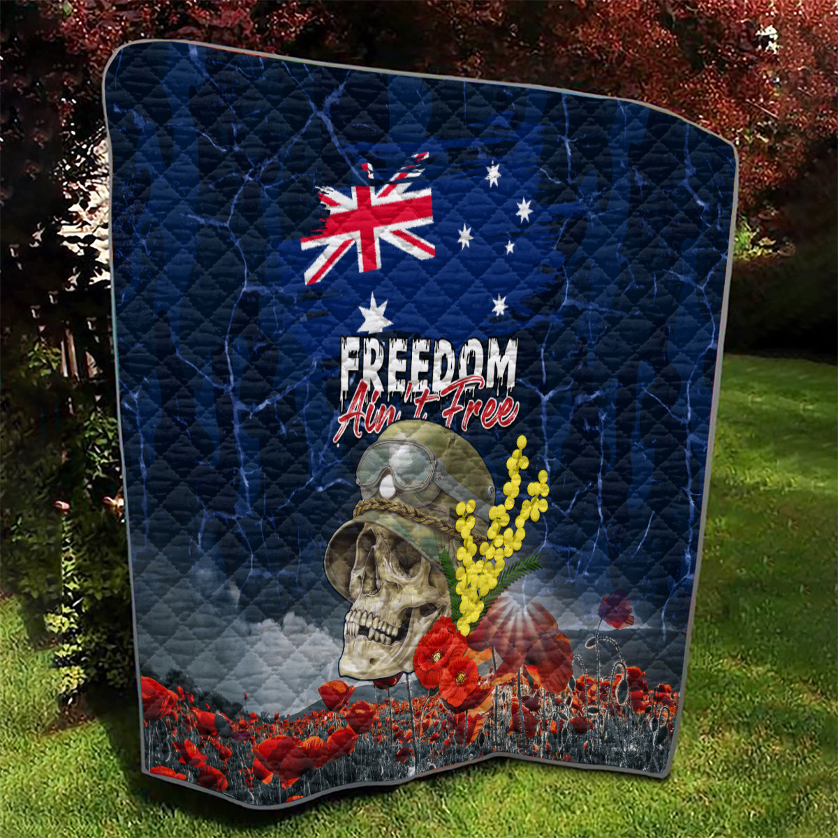 Australia ANZAC Day Quilt Freedom Ain't Free LT05 - Vibe Hoodie Shop