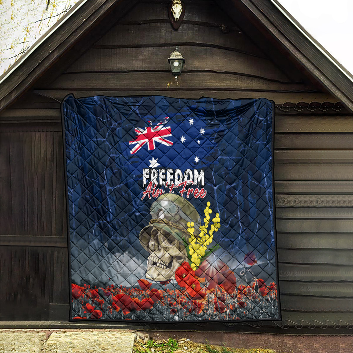 Australia ANZAC Day Quilt Freedom Ain't Free LT05 - Vibe Hoodie Shop