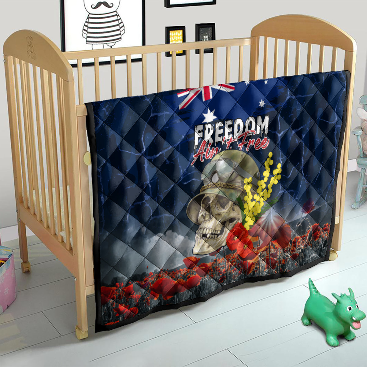 Australia ANZAC Day Quilt Freedom Ain't Free LT05 - Vibe Hoodie Shop