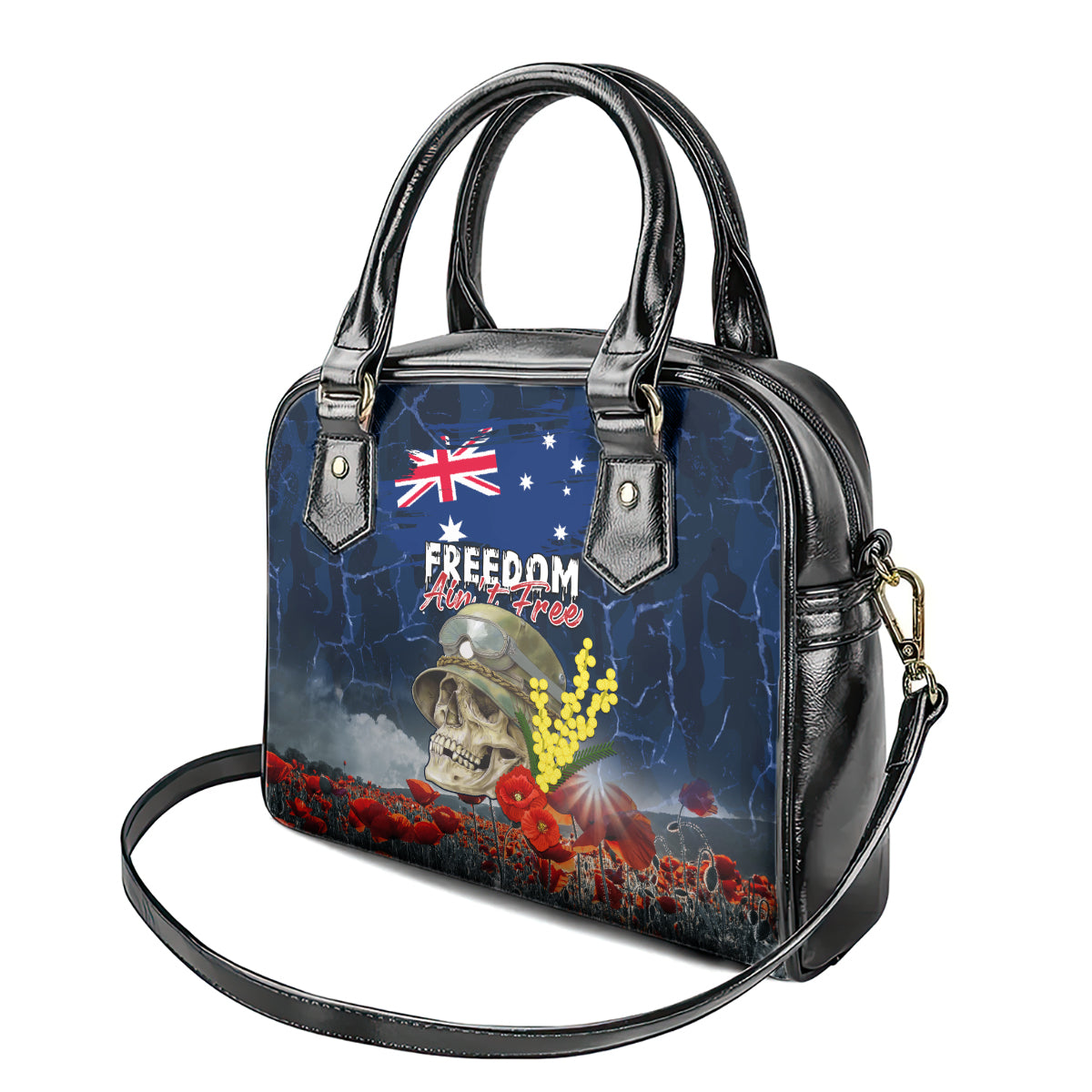 Australia ANZAC Day Shoulder Handbag Freedom Ain't Free LT05 - Vibe Hoodie Shop