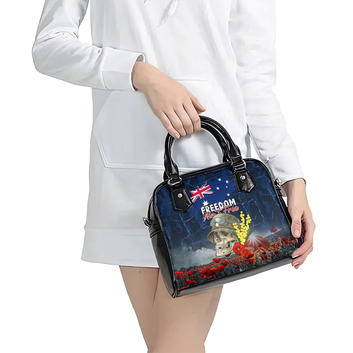 Australia ANZAC Day Shoulder Handbag Freedom Ain't Free LT05 - Vibe Hoodie Shop
