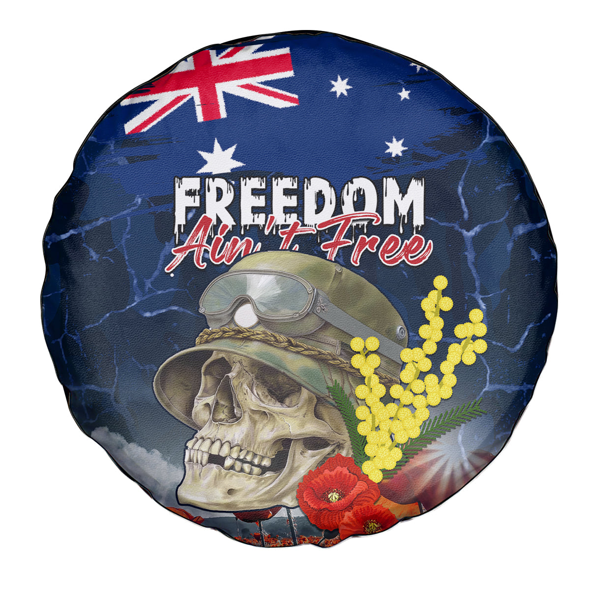 Australia ANZAC Day Spare Tire Cover Freedom Ain't Free LT05 - Vibe Hoodie Shop