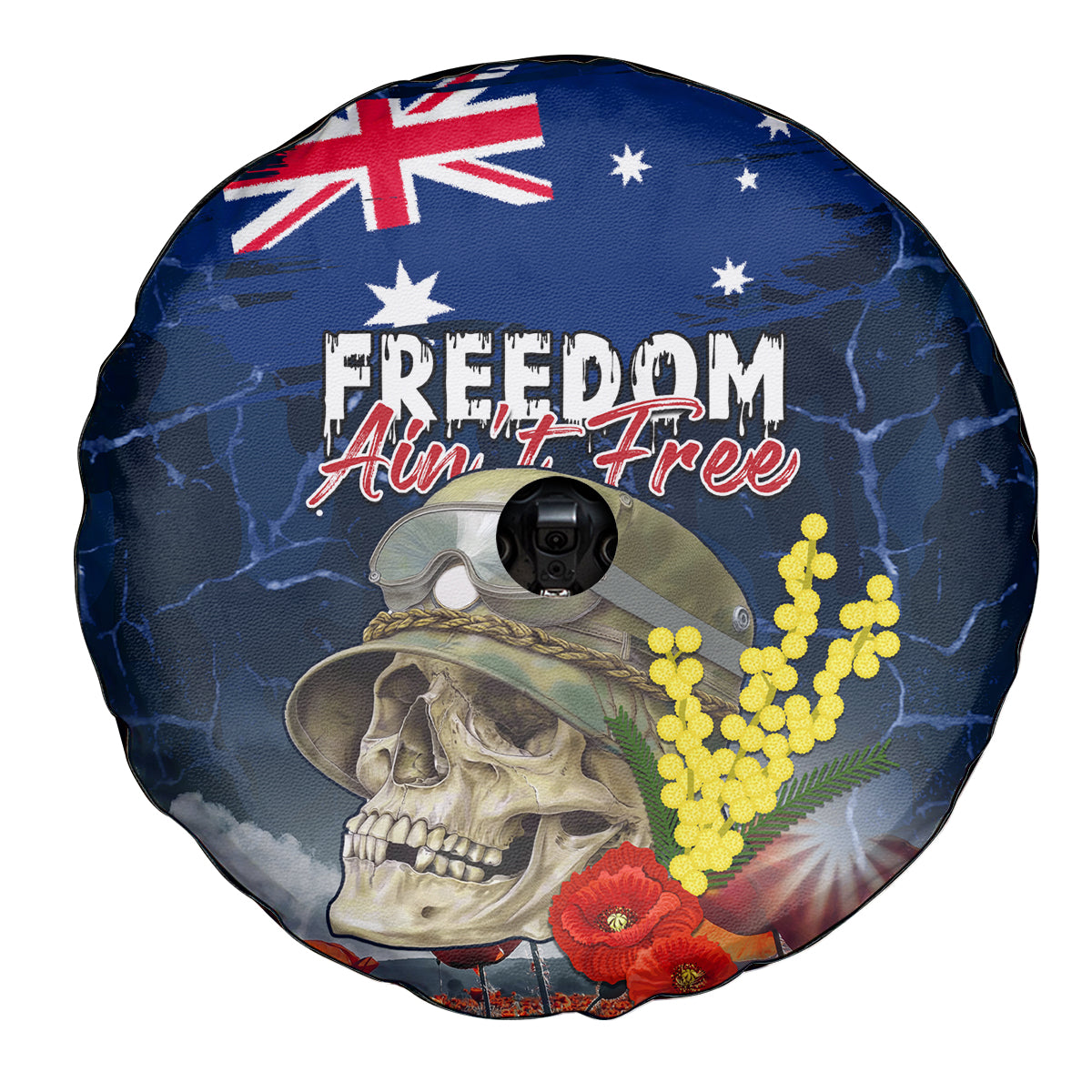Australia ANZAC Day Spare Tire Cover Freedom Ain't Free LT05 - Vibe Hoodie Shop