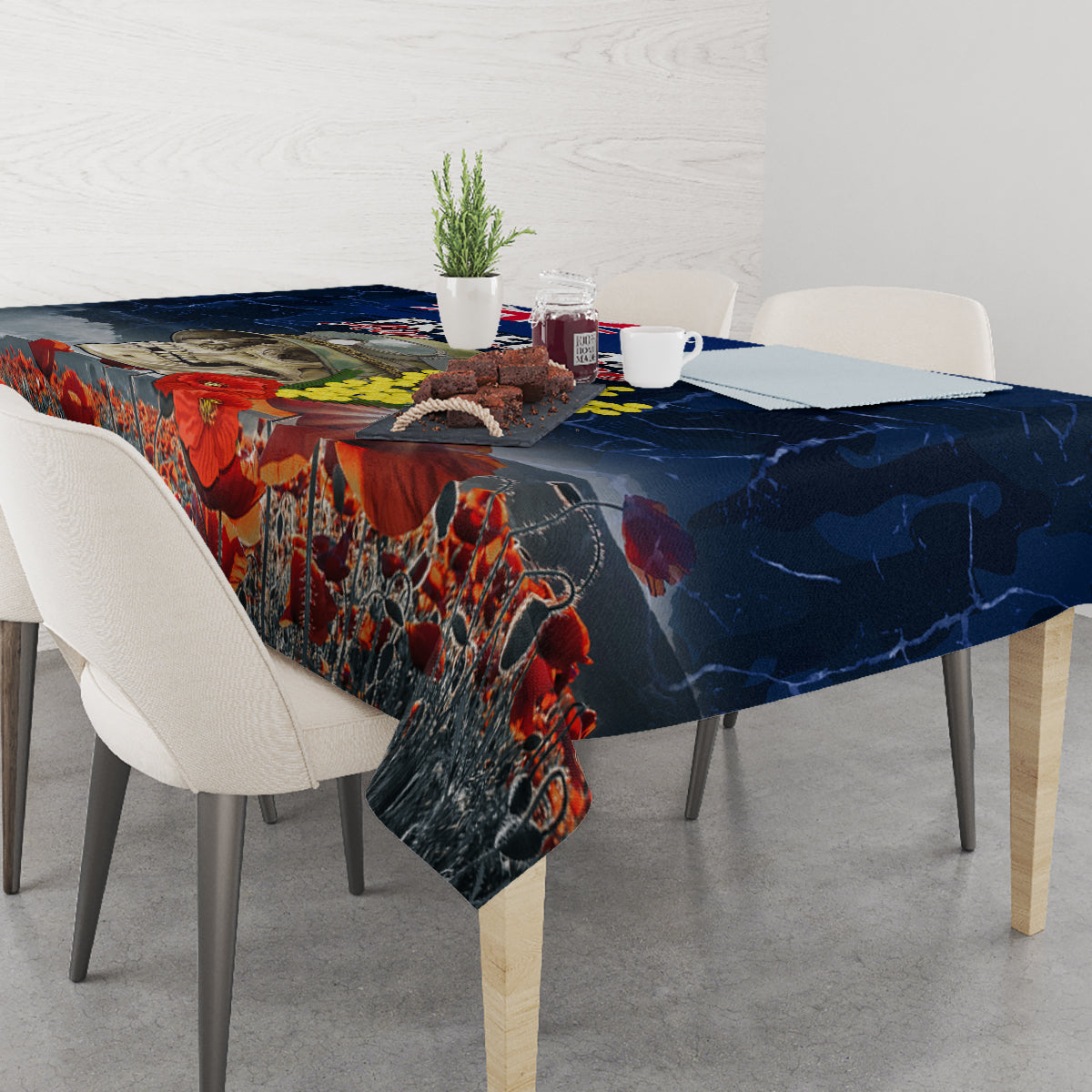 Australia ANZAC Day Tablecloth Freedom Ain't Free