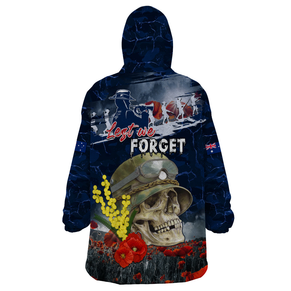 Australia ANZAC Day Wearable Blanket Hoodie Freedom Ain't Free LT05 - Vibe Hoodie Shop