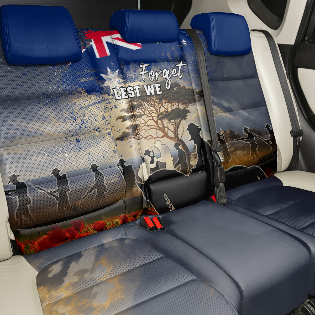 Australia ANZAC Day Back Car Seat Cover The Lonesome Pine LT05