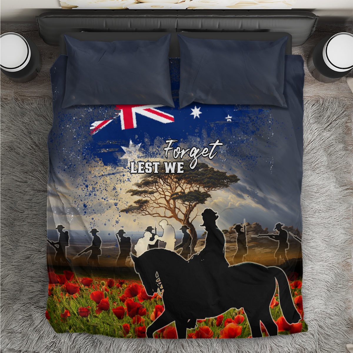 Australia ANZAC Day Bedding Set The Lonesome Pine LT05 - Vibe Hoodie Shop