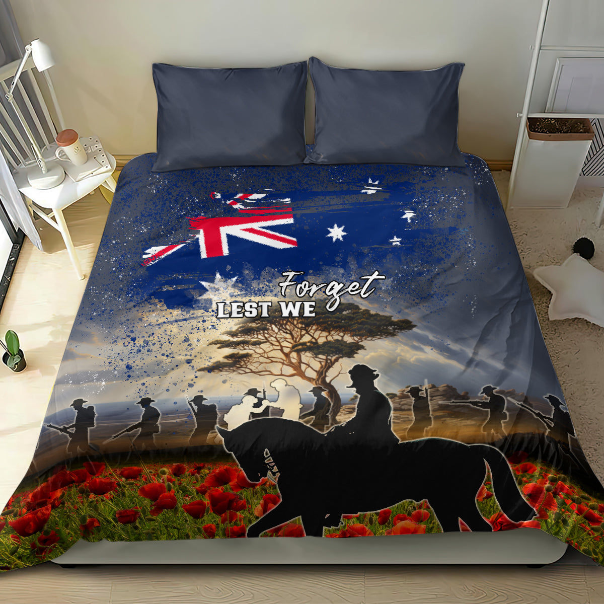 Australia ANZAC Day Bedding Set The Lonesome Pine LT05 - Vibe Hoodie Shop