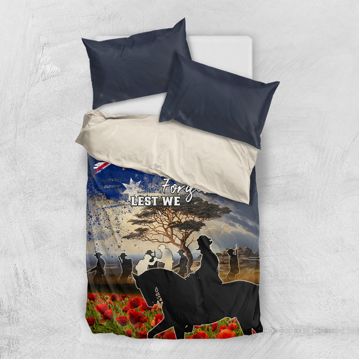Australia ANZAC Day Bedding Set The Lonesome Pine LT05 - Vibe Hoodie Shop