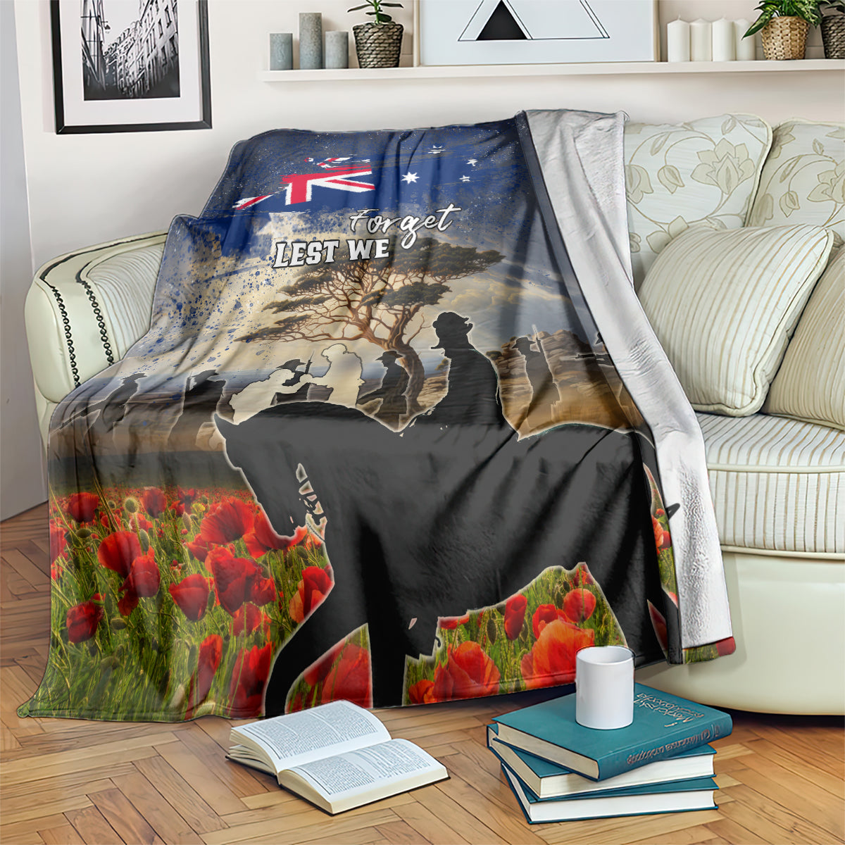 Australia ANZAC Day Blanket The Lonesome Pine LT05 - Vibe Hoodie Shop