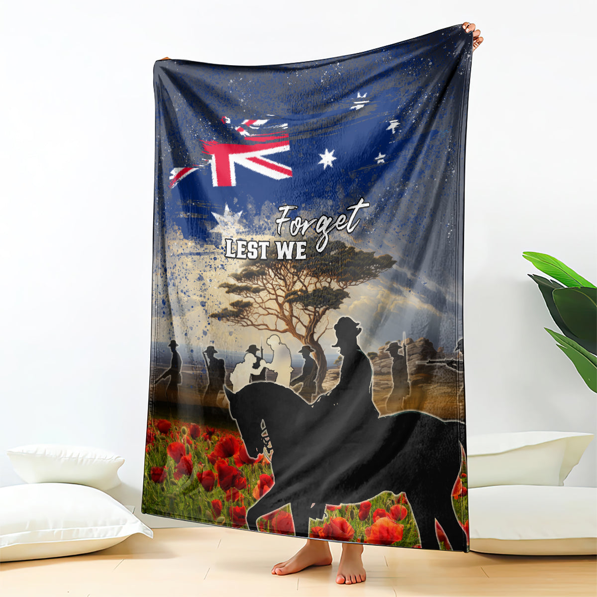 Australia ANZAC Day Blanket The Lonesome Pine LT05 - Vibe Hoodie Shop