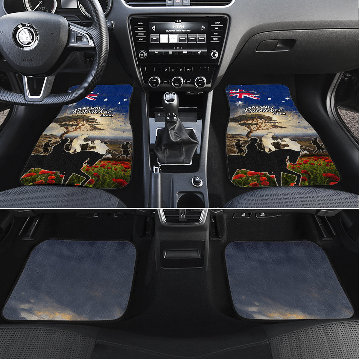 Australia ANZAC Day Car Mats The Lonesome Pine