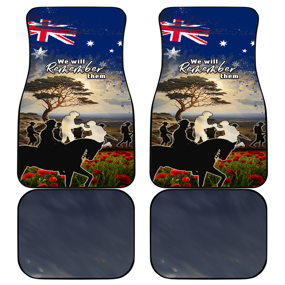 Australia ANZAC Day Car Mats The Lonesome Pine