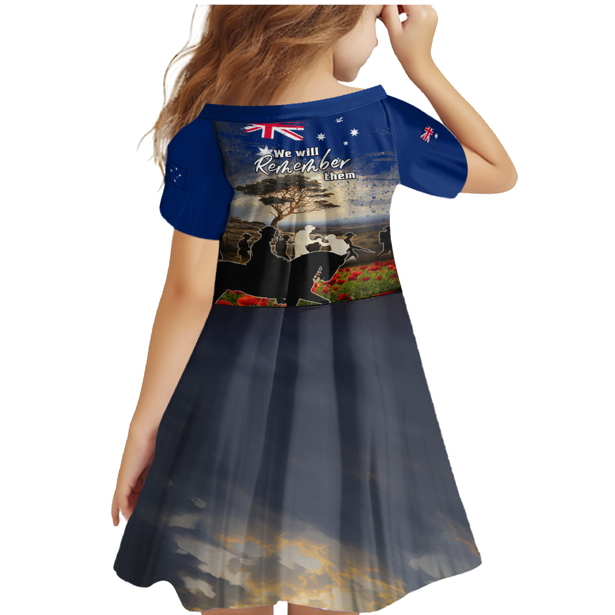 Australia ANZAC Day Family Matching Mermaid Dress and Hawaiian Shirt The Lonesome Pine