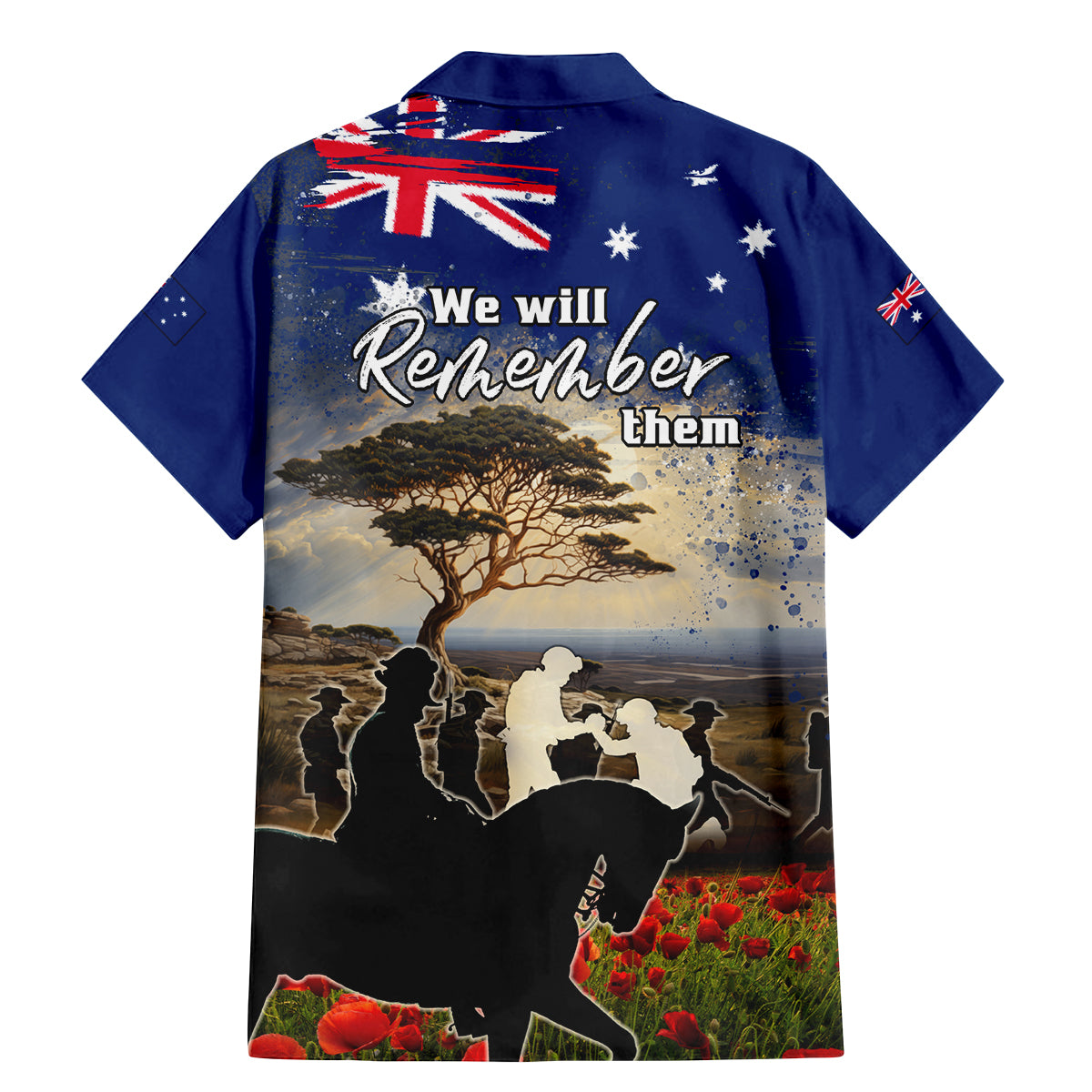 Australia ANZAC Day Family Matching Mermaid Dress and Hawaiian Shirt The Lonesome Pine