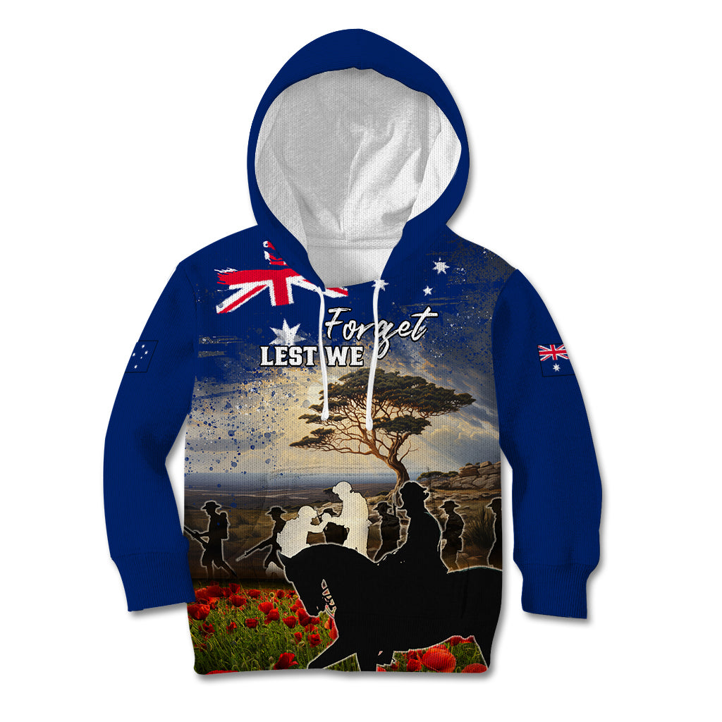 Australia ANZAC Day Kid Hoodie The Lonesome Pine LT05 - Vibe Hoodie Shop