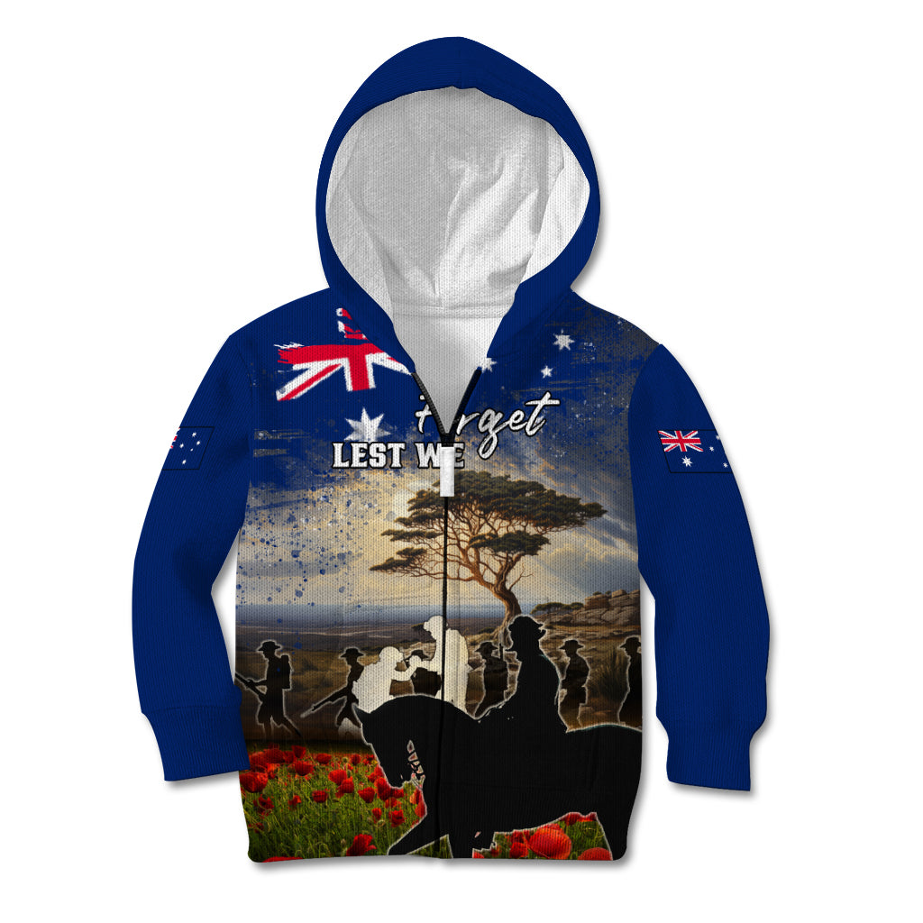 Australia ANZAC Day Kid Hoodie The Lonesome Pine LT05 - Vibe Hoodie Shop