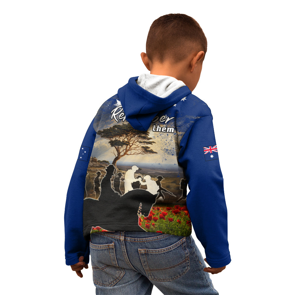 Australia ANZAC Day Kid Hoodie The Lonesome Pine LT05 - Vibe Hoodie Shop