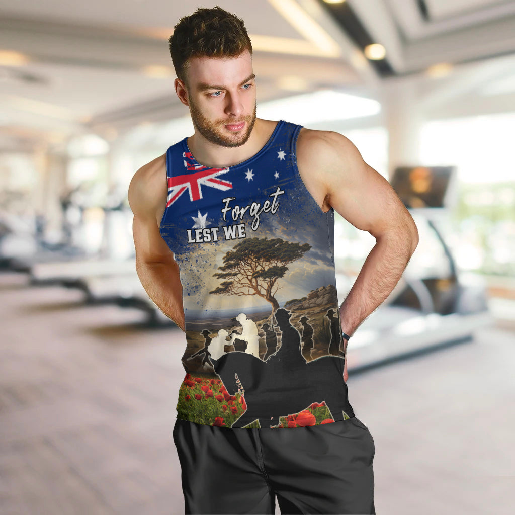 Australia ANZAC Day Men Tank Top The Lonesome Pine LT05 - Vibe Hoodie Shop