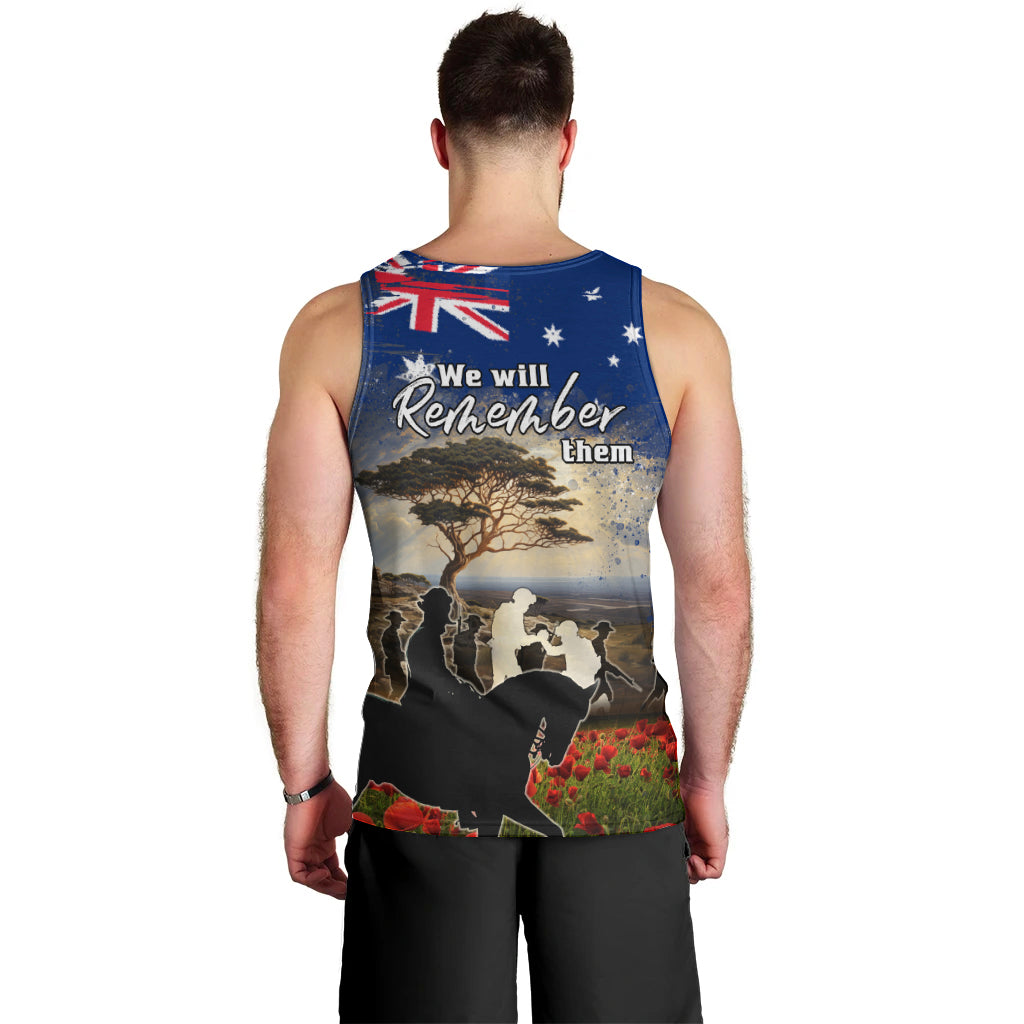 Australia ANZAC Day Men Tank Top The Lonesome Pine LT05 - Vibe Hoodie Shop