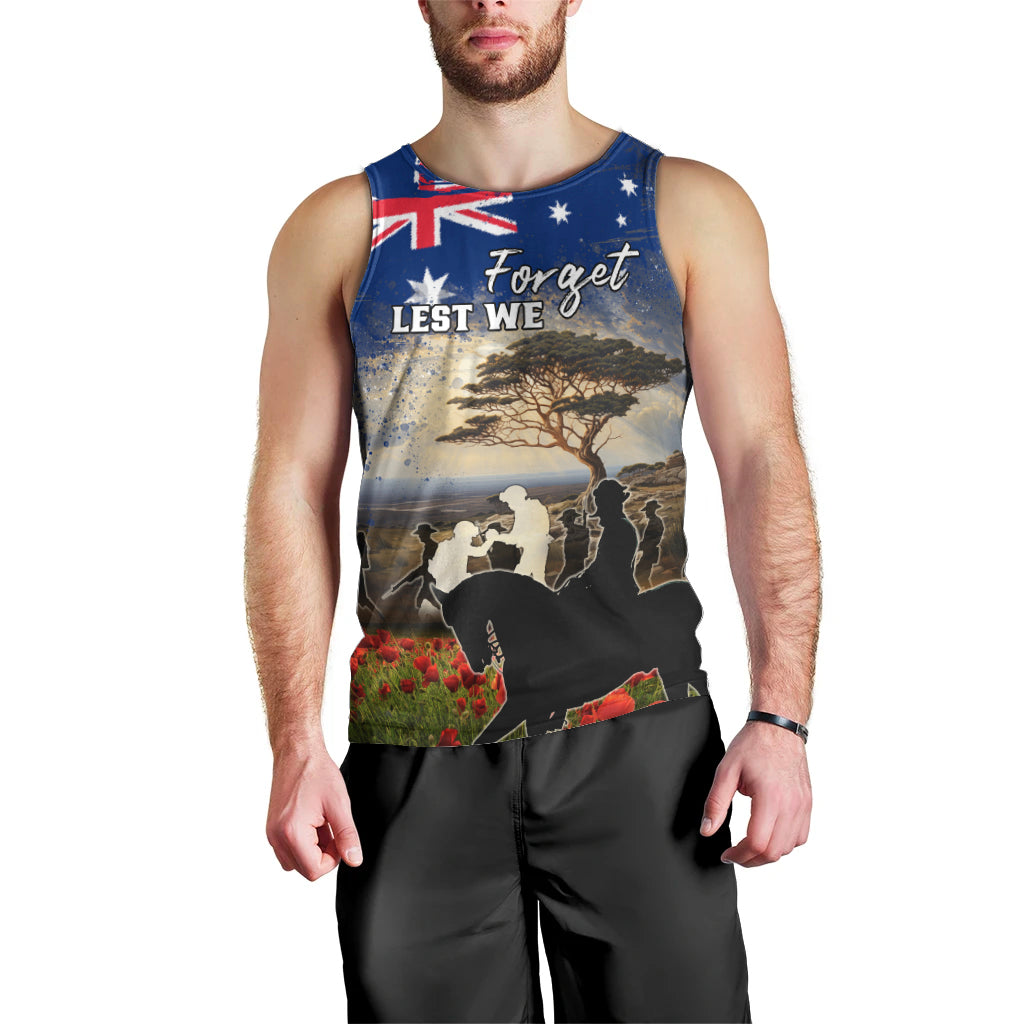 Australia ANZAC Day Men Tank Top The Lonesome Pine LT05 - Vibe Hoodie Shop