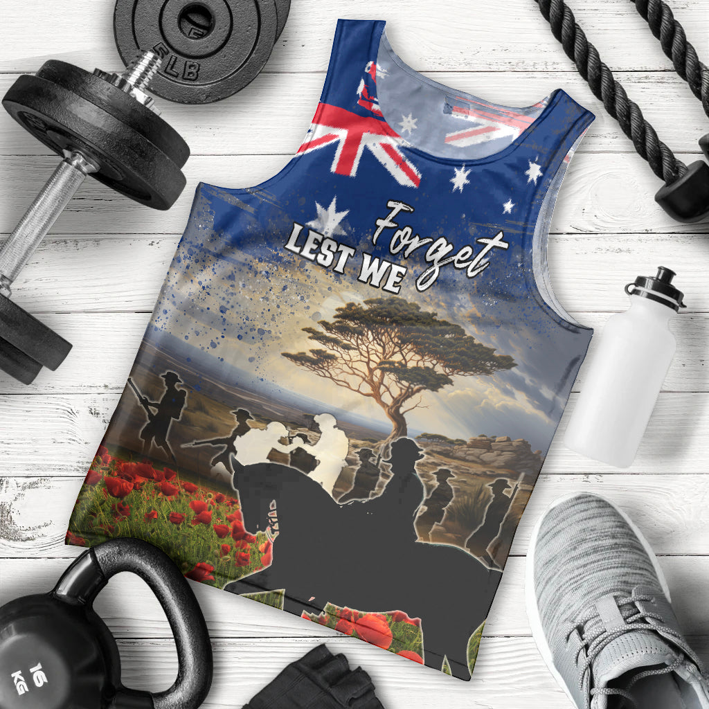 Australia ANZAC Day Men Tank Top The Lonesome Pine LT05 - Vibe Hoodie Shop