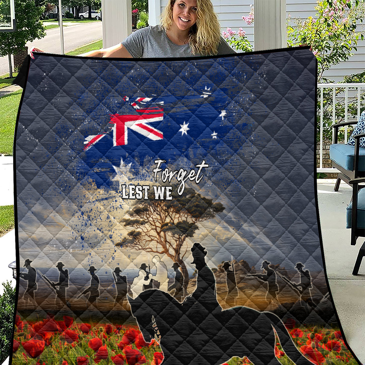 Australia ANZAC Day Quilt The Lonesome Pine LT05 - Vibe Hoodie Shop