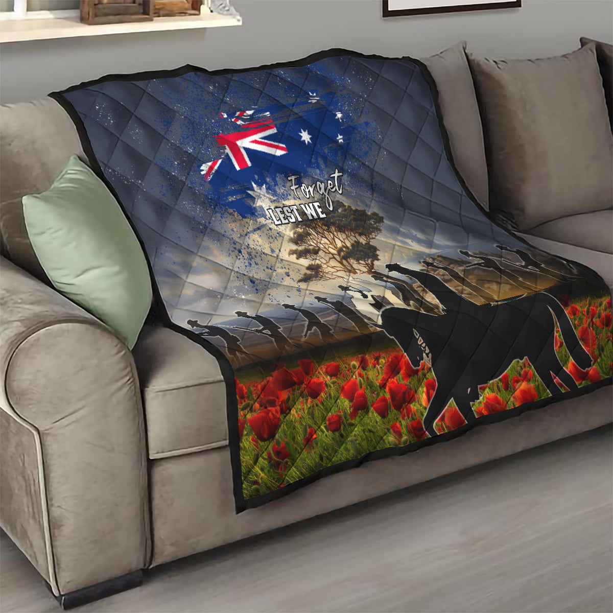 Australia ANZAC Day Quilt The Lonesome Pine LT05 - Vibe Hoodie Shop