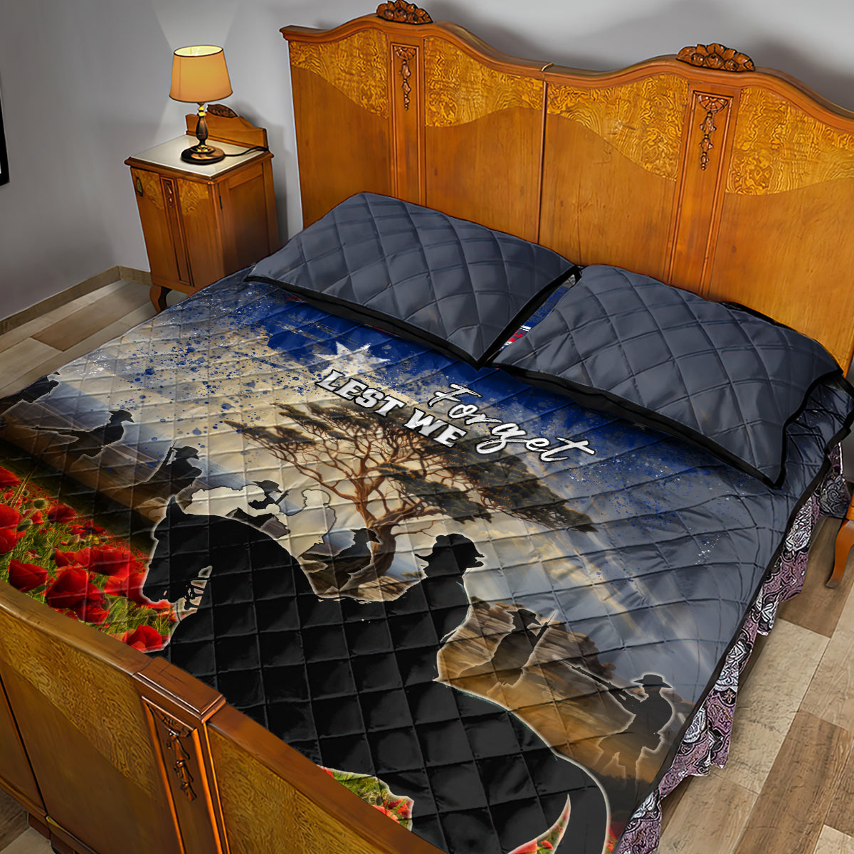 Australia ANZAC Day Quilt Bed Set The Lonesome Pine LT05 - Vibe Hoodie Shop