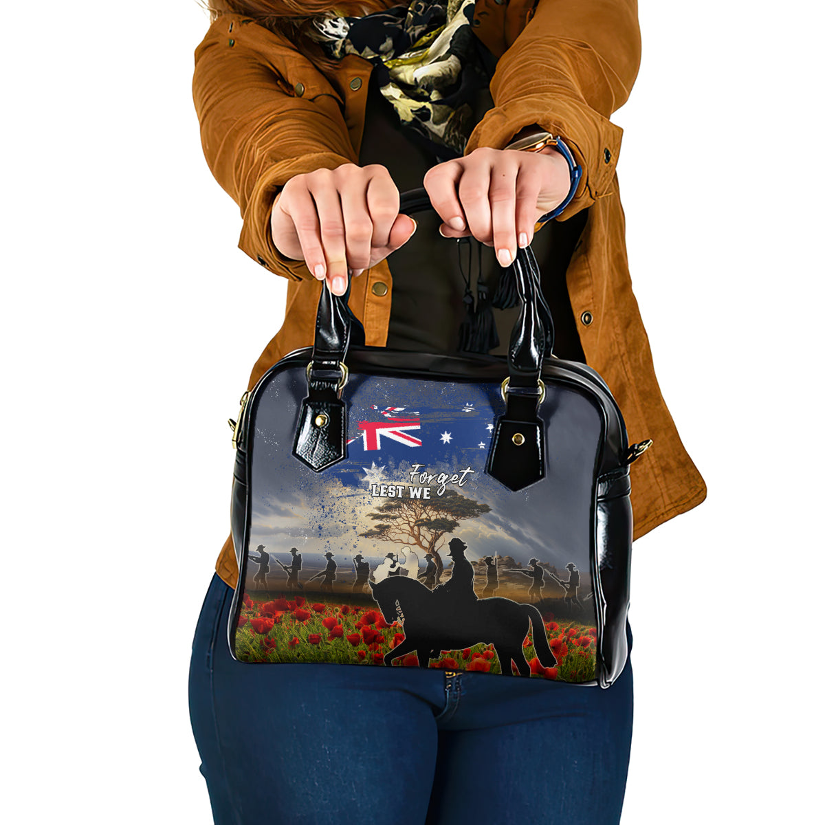 Australia ANZAC Day Shoulder Handbag The Lonesome Pine LT05 - Vibe Hoodie Shop