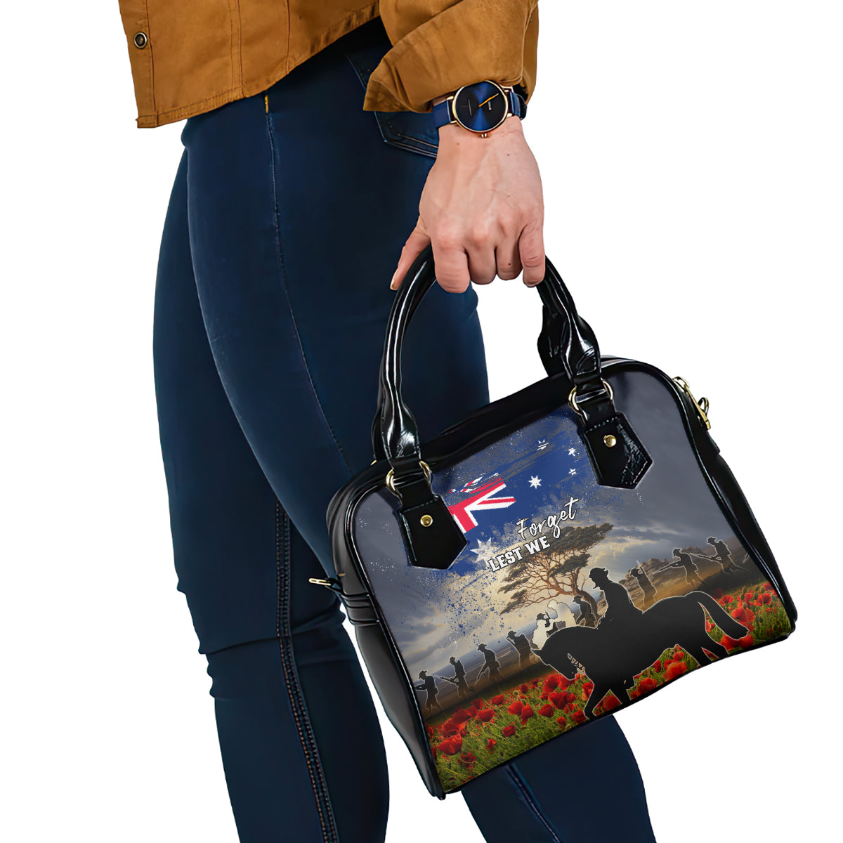 Australia ANZAC Day Shoulder Handbag The Lonesome Pine LT05 - Vibe Hoodie Shop