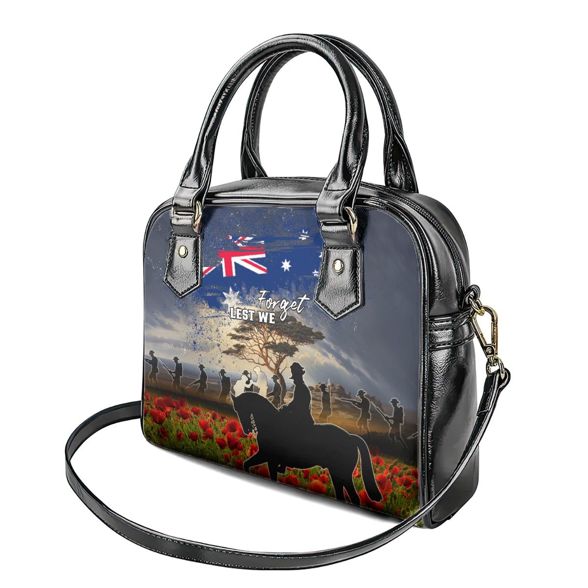 Australia ANZAC Day Shoulder Handbag The Lonesome Pine LT05 - Vibe Hoodie Shop