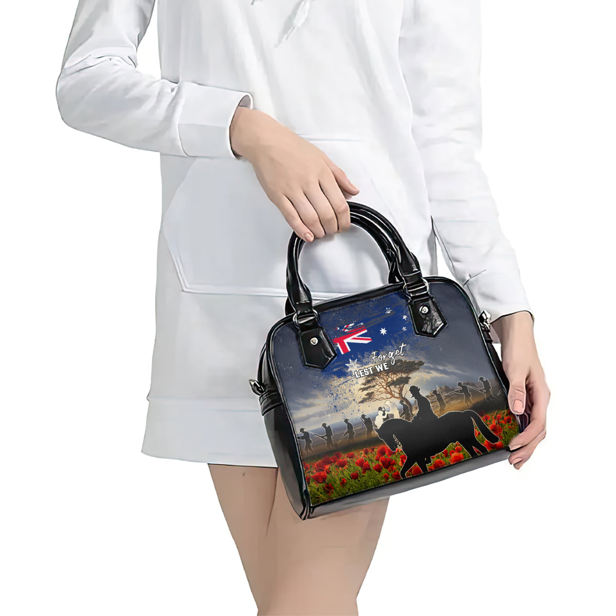 Australia ANZAC Day Shoulder Handbag The Lonesome Pine LT05 - Vibe Hoodie Shop