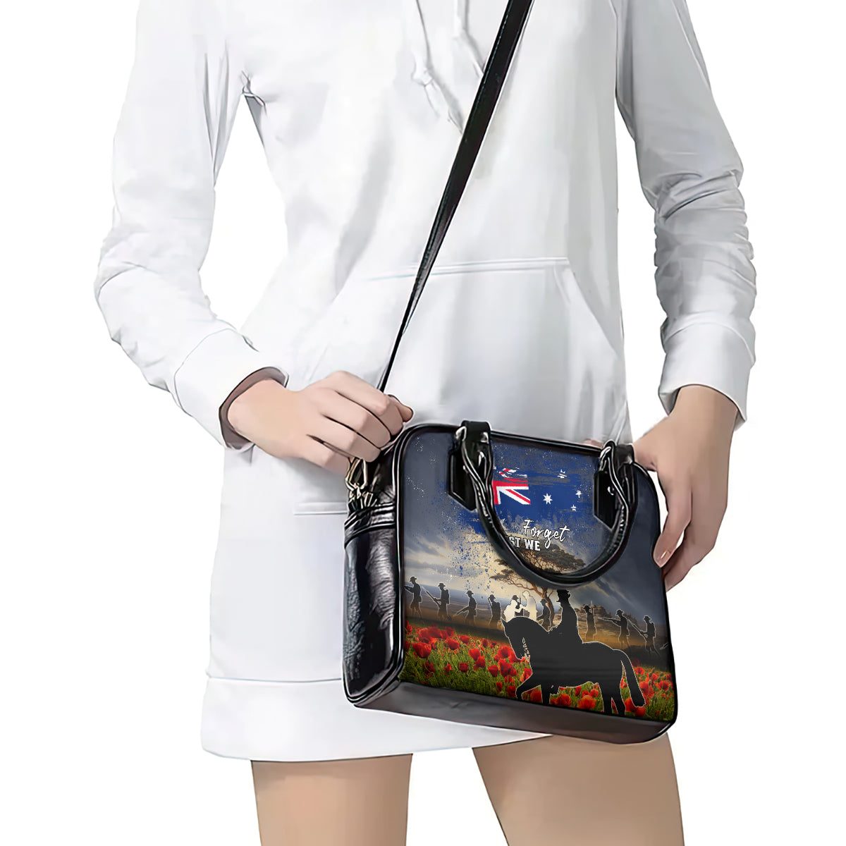 Australia ANZAC Day Shoulder Handbag The Lonesome Pine LT05 - Vibe Hoodie Shop