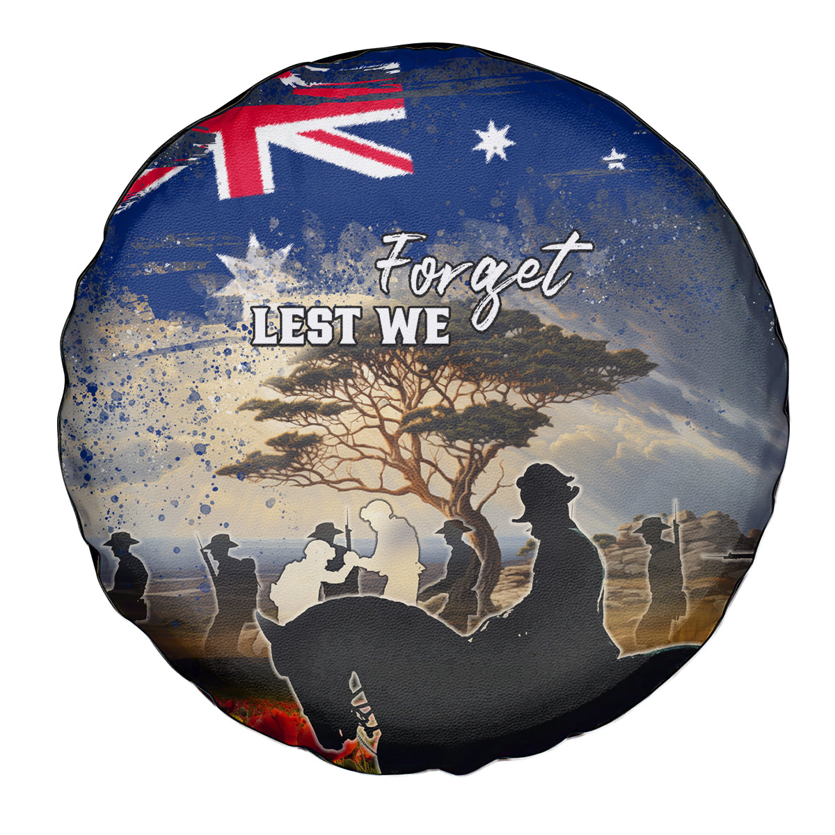 Australia ANZAC Day Spare Tire Cover The Lonesome Pine LT05 - Vibe Hoodie Shop