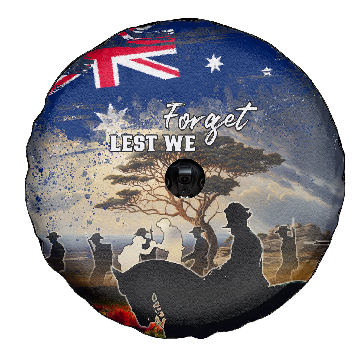 Australia ANZAC Day Spare Tire Cover The Lonesome Pine LT05 - Vibe Hoodie Shop