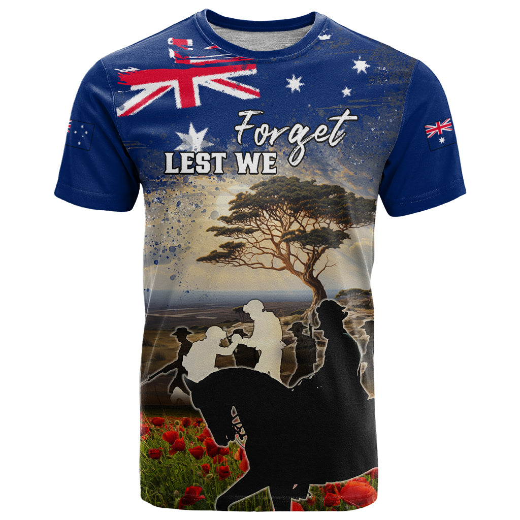 Australia ANZAC Day T Shirt The Lonesome Pine LT05 - Vibe Hoodie Shop