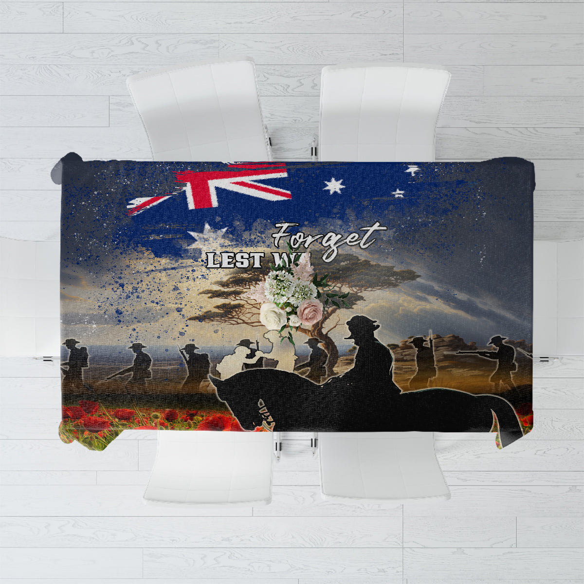 Australia ANZAC Day Tablecloth The Lonesome Pine