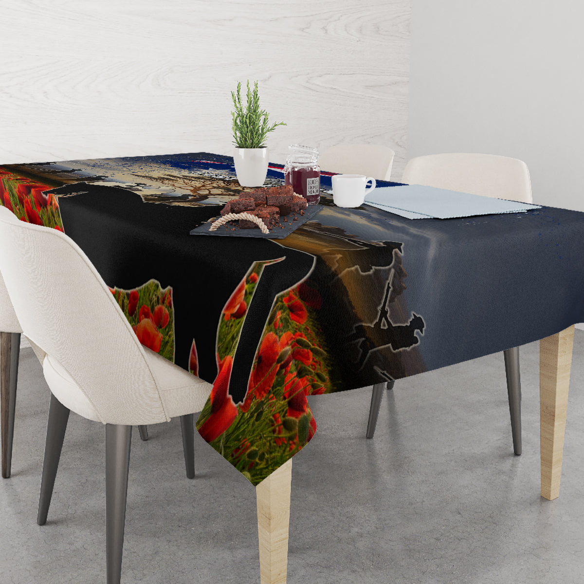 Australia ANZAC Day Tablecloth The Lonesome Pine
