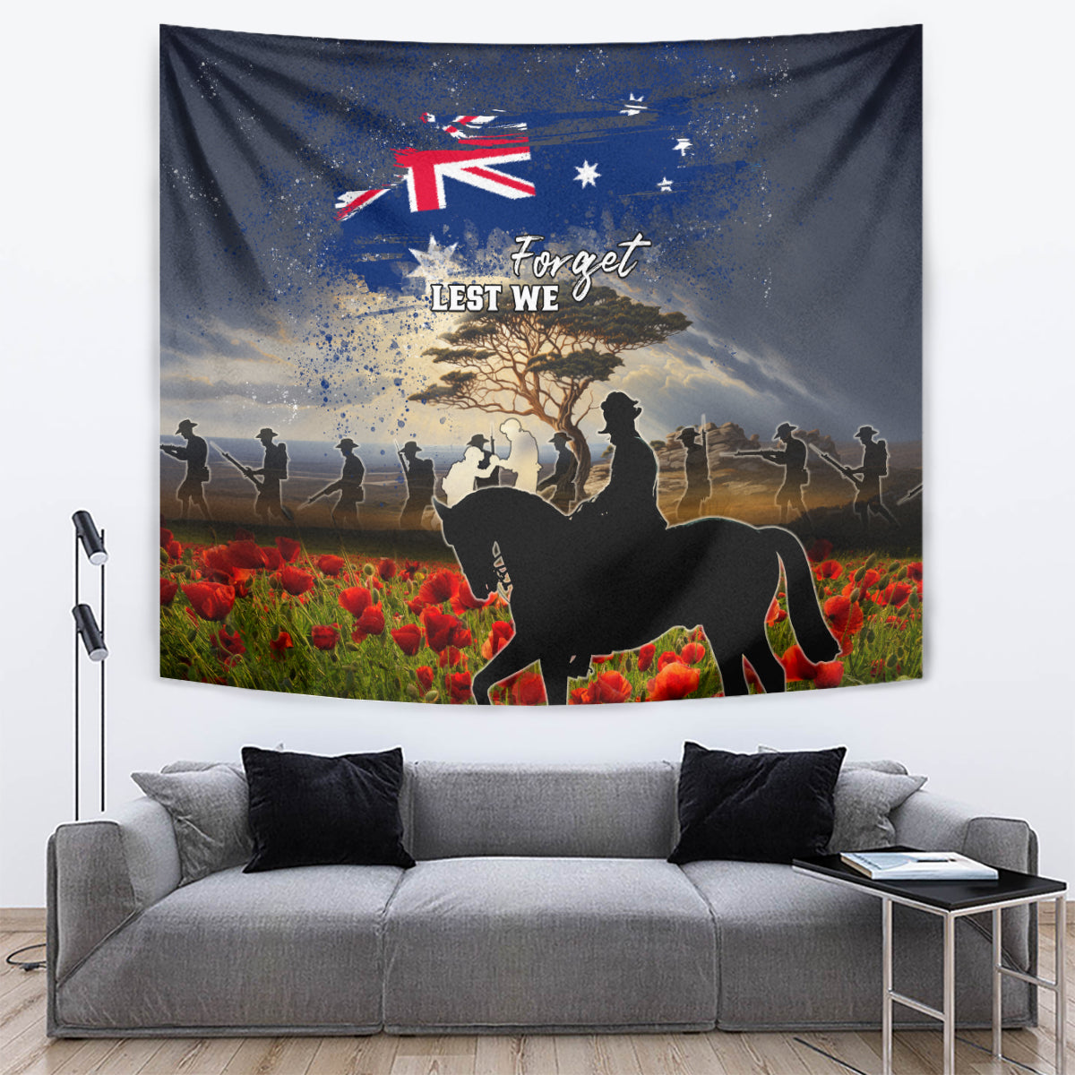 Australia ANZAC Day Tapestry The Lonesome Pine LT05 - Vibe Hoodie Shop