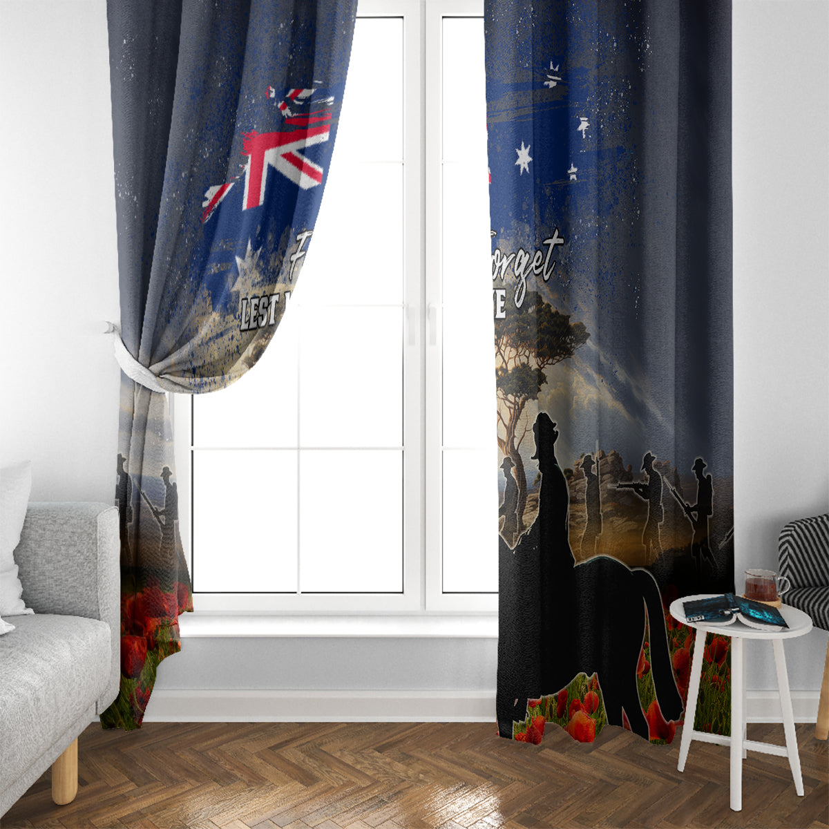 Australia ANZAC Day Window Curtain The Lonesome Pine