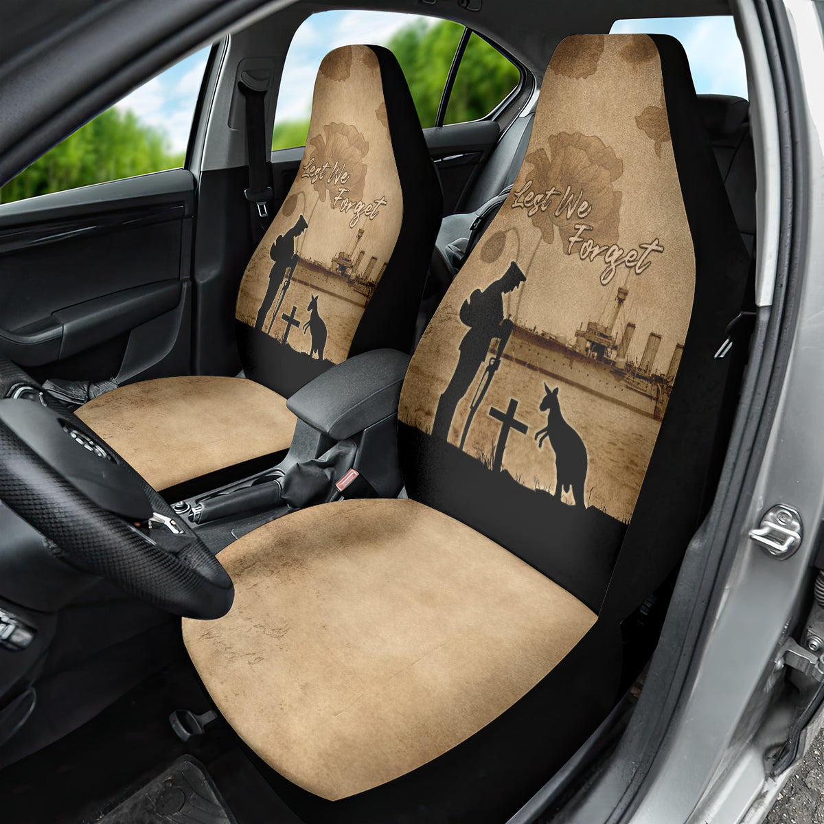 Australia ANZAC Day Car Seat Cover HMAS Sydney I Chatham-Class Light Cruiser LT05 - Vibe Hoodie Shop